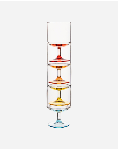 Colour Line - Weinglas - Rainbow - 285 ml - 4 Stück