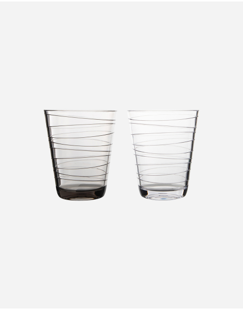 Linea Line - Wasserglas - Streifen - 300 ml - 2 Stück