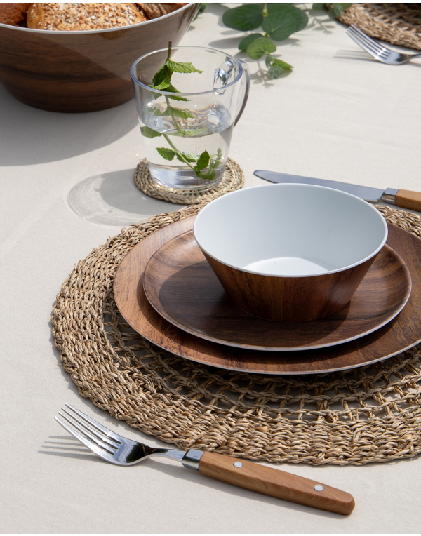 Gimex | Nature Line | Melamin Geschirr | 16-Teilig