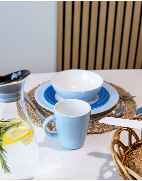 Colour Line - Taza - Cielo - 380 ml - 4 Piezas