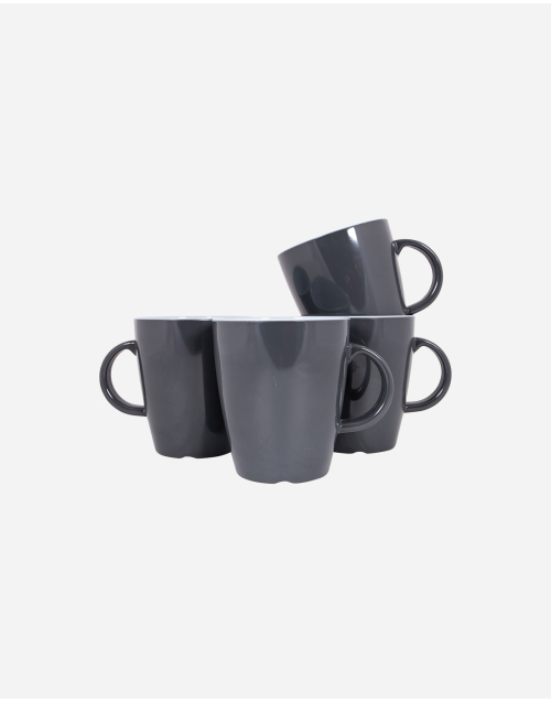 Vivid Line - Taza - Gris - 380 ml - 4 Piezas