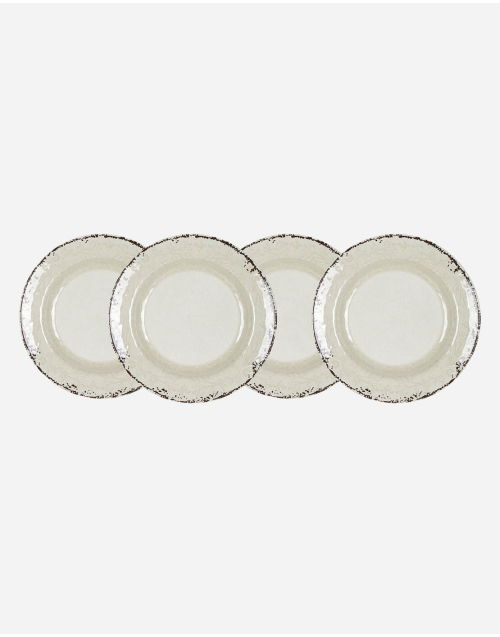 Stone line - Plato llano - Arena - 4 Piezas