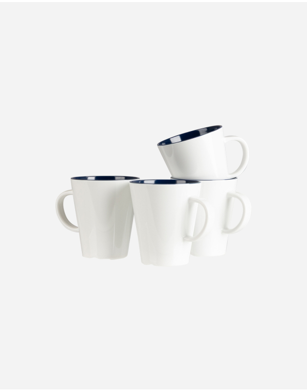 Linea Line - Taza - Azul - 350 ml - 4 Piezas