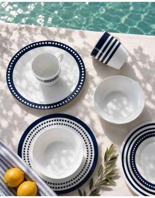 Marine Line - Servies - Blue Beta - 16-Delig