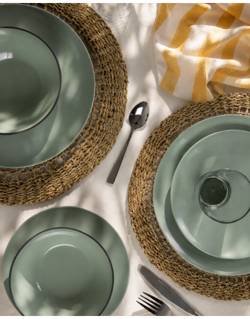 Vivid Line - Servies - Groen - 12-Delig