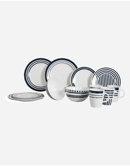 Marine Line - Servies - Blue Beta - 16-Delig