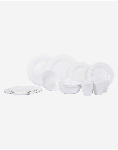 Royal Line - Servies - Wit - 16-Delig