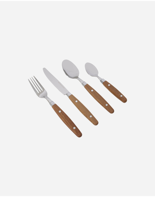 Nature Line - Bestek - Wood - 16-Delig