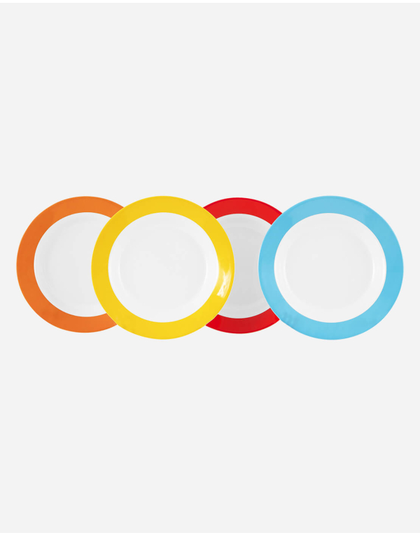 Colour Line - Diepbord - Rainbow - 4 Stuks